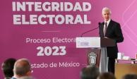 Alfredo Del Mazo refrenda compromiso de garantizar certeza y seguridad en elecciones.
