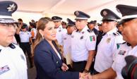 La gobernadora de Guerrero, Evelyn Salgado,&nbsp;reconoció el compromiso de la Policía Estatal por la seguridad de los ciudadanos