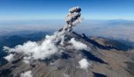 Cenapred realiza sobrevuelo en el Popocatépetl; así se ve el cráter del segundo volcán más grande de México desde el cielo