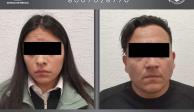 Ana Karen "N" y Juan Carlos "N", vinculados a proceso por autoridades mexiquenses.