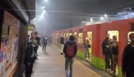 Captan humo en estación Copilco de Línea 3 del Metro CDMX