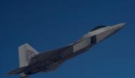 En la imagen: un avión F-22 Raptor, que apoyó en el derribo del objeto volador no identificado sobre Canadá, el sábado pasado.