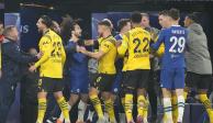 Futbolistas de Borussia Dortmund y Chelsea se dijeron de todo en los momentos finales del partido entre ambos en la Champions League.