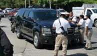 Por usar placas montadas, aseguran camioneta de senadora Rocío Abreu Artiñano.