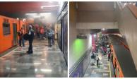 Reportan fallas en estación Patriotismo del Metro de la Ciudad de México.