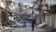 Un ciudadano capta en foto y video la destrucción en Turquía, ayer.