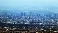 Panorámica de la Ciudad de México desde el cerro Cuauhzin, en la alcaldía Milpa Alta.