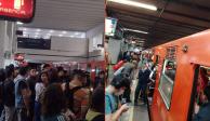 Línea 9 sufre fallas y usuarios reportan "colapso" del servicio en Metro