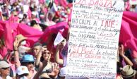 Marcha del INE. Así se ve en fotos la protesta contra el Plan B de la Reforma Electoral en el Zócalo capitalino