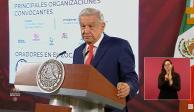 AMLO este lunes 27 de febrero, en Palacio Nacional.