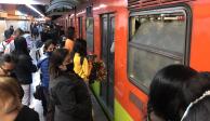 Metro CDMX presentó aglomeraciones en Línea 7, así como en, al menos, otras tres rutas.