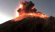 La madrugada de este domingo explotó el volcán Popocatépetl.