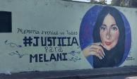 Mural en memoria de Melani, que fue pintado en Cuernavaca, Morelos, ayer.