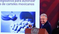 El Presidente, Andrés Manuel López Obrador en conferencia de prensa, ayer.