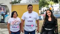 Día Internacional de la Mujer. Padres de Debanhi Escobar colocan ofrenda en motel Nueva Castilla para recordar a las víctimas de feminicidio