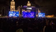 Gobierno CDMX se alista para concierto de Interpol en el Zócalo.