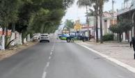 Elementos de Seguridad cerraron la calle en donde ocurrió el ataque, ayer.