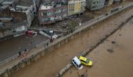 Imágenes aéreas muestran el daño en comunidades totalmente anegadas tras las intensas lluvias, ayer.