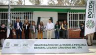 El Gobernador Ricardo Gallardo inauguró la escuela primaria General Lázaro Cárdenas del Río.