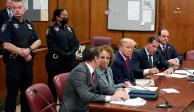 El juicio donde está Donald Trump.