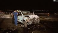 Accidente en la México Querétaro ocurrió alrededor de las 23:00 horas del sábado.