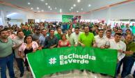 Militantes del Partido Verde Ecologista de México.