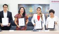 Evelyn Salgado firma convenio de coordinación para el Ordenamiento Ecológico Estatal y Regional de Guerrero.