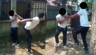 Estudiante que sabe artes marciales golpea brutalmente a su compañero (VIDEO)