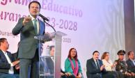Esteban Villegas presenta el Programa Educativo Durango 2023-2028.