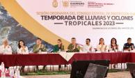 La gobernadora Evelyn Salgado declara en sesión permanente al Consejo Estatal de Protección Civil en Guerrero por la temporada de lluvias y ciclones tropicales.
