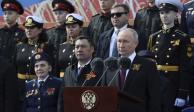 Vladimir Putin, líder del Kremlin, encabeza celebración por el Día de la Victoria.