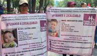 Abigaíl, durante la marcha de madres buscadoras realizada este 10 de mayo en la Ciudad de México.