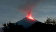 El volcán Popocatépetl continuó con intensa actividad la madrugada de este lunes. El semáforo de Alerta Volcánica subió a Amarillo Fase 3 desde el día de ayer.