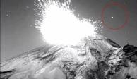 En el Popocatépetl nuevamente fue captado un objeto de tecnología no humana entrar y salir de su cráter el pasado 20 de mayo durante una explosión con material incandescente, ceniza  y gases.