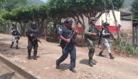 Sedena, GN y policías mantienen operativos en Frontera Comalapa, Chiapas.