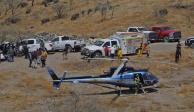 La Fiscalía de Jalisco montó un operativo en la Barranca de Huentitán, ayer.