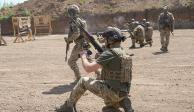 Soldados de la recién creada unidad de la Guardia Nacional entrenan en la región de Kharkiv, el pasado 1 de junio.