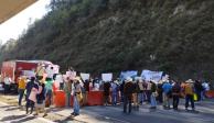 México-Toluca registró bloqueo por manifestantes; alertan por tráfico.