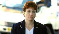 Kathleen Folbigg entra a la Corte Suprema de Nueva Gales del Sur en Sydney el 19 de mayo de 2003.