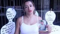 La hija de Isaac Romero, desaparecido hace un año en Huitzilac, participó en el acto realizado en Cuernavaca, ayer.