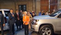 AMLO recibe en Palacio Nacional a presidenta de la Comisión Europea.