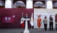 El Jefe de Gobierno capitalino, Martí Batres, durante la conferencia de prensa, ayer.