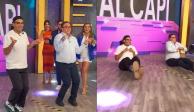 "El Capi" Pérez baila 'El Gallinazo' con Mario Bezares y les dicen: 'Les faltó la bolsita' (VIDEO)