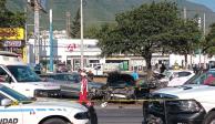 Accidente en Monterrey dejó dos personas muertas.