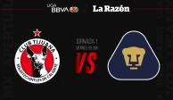 Xolos y Pumas inician el Torneo Apertura 2023 de la Liga MX con su choque en Tijuana