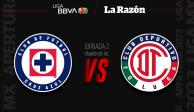 Cruz Azul vs Toluca Jornada 2 Liga MX Apertura 2023