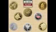 Monedas especiales conmemorativas por los 100 años del zoológico de Chapultepec.