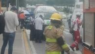 Choque entre unidades de transporte público deja 20 lesionados en Puebla