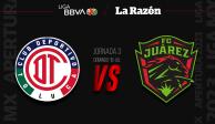 Toluca vs Juárez,, partido de la Jornada 3 de la Liga MX Torneo Apertura 2023