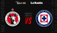 Xolos y Cruz Azul se enfrentan en la Jornada 3 del Apertura 2023 de la Liga MX